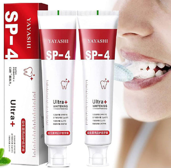 Yayashi SP-4 Ultra+ Whitening Toothpaste – Super Probiotic Deep Cleaning & Stain Removal Formula for Bright, Healthy Teeth - alternate view