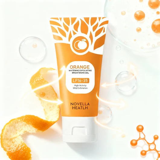 Orange Whitening Exfoliating Brightening Gel – Deep Cleansing & Skin Brightening Face Scrub - alternate view