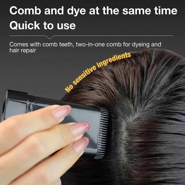 Hair Color Stick, Instant Gray Coverage, Natural Look, Waterproof Temporary Hair Dye for Men & Women - alternate view
