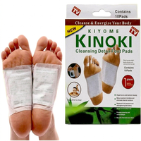Kinoki Detox Foot Pads (10 Pack) – Overnight Foot Care Patches for Fresh, Odor-Free Feet