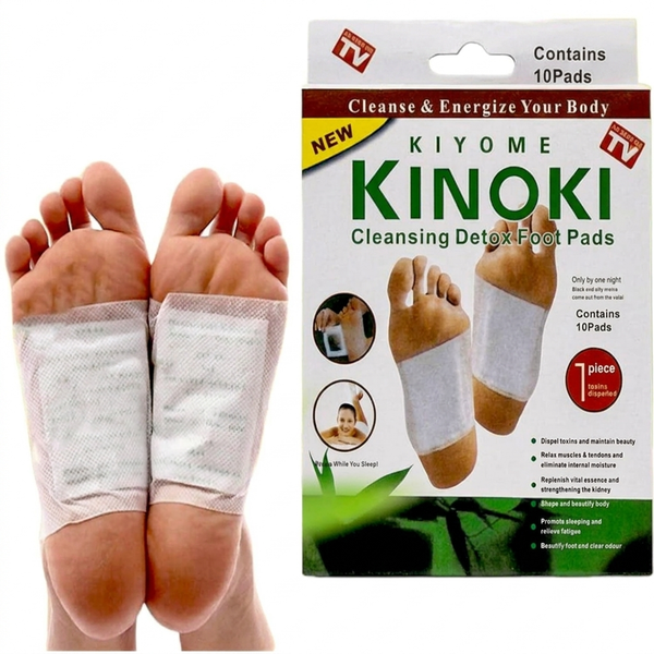 Kinoki Detox Foot Pads (10 Pack) – Overnight Foot Care Patches for Fresh, Odor-Free Feet