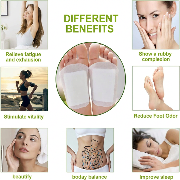 Kinoki Detox Foot Pads – Natural Foot Patches for Overnight Foot Care (10 Pads) - alternate view