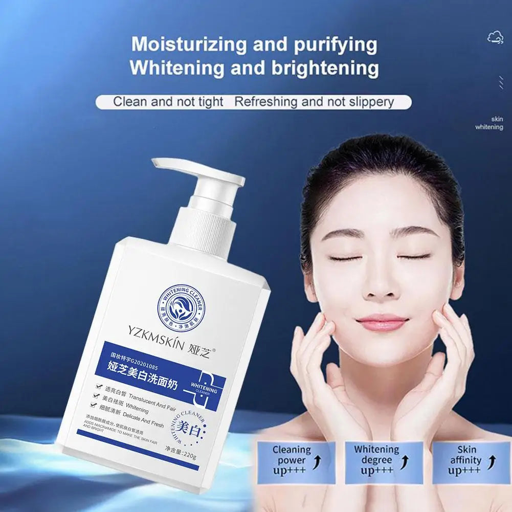 Y.Z.M. Whitening Brighten Skin Cleanser – Deep Cleansing & Brightening Face Wash for Radiant Complexion (150g)